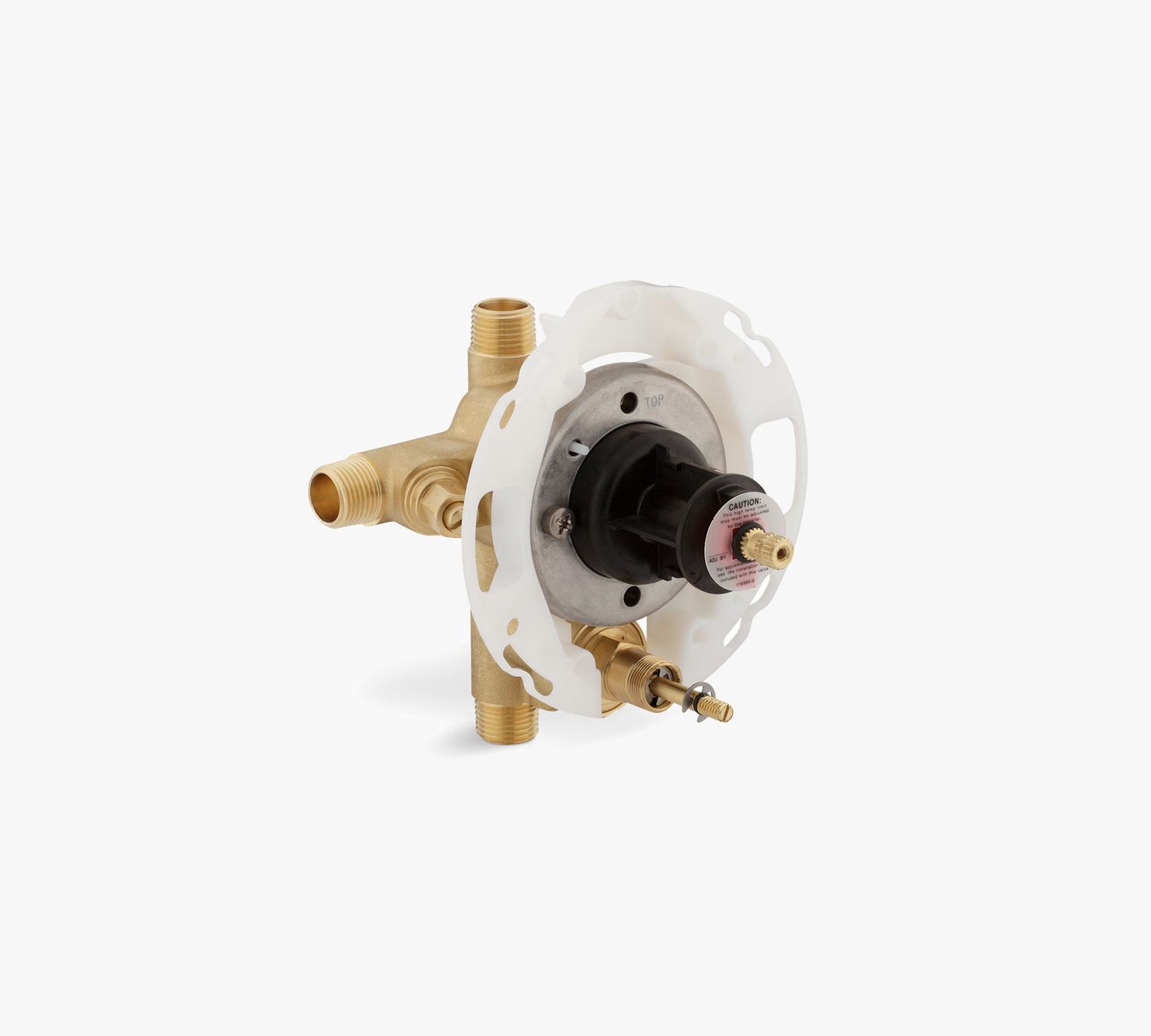 Kohler® Rite-Temp® Pressure Balancing Valve with Push Button Diverter And Screwdriver Stops