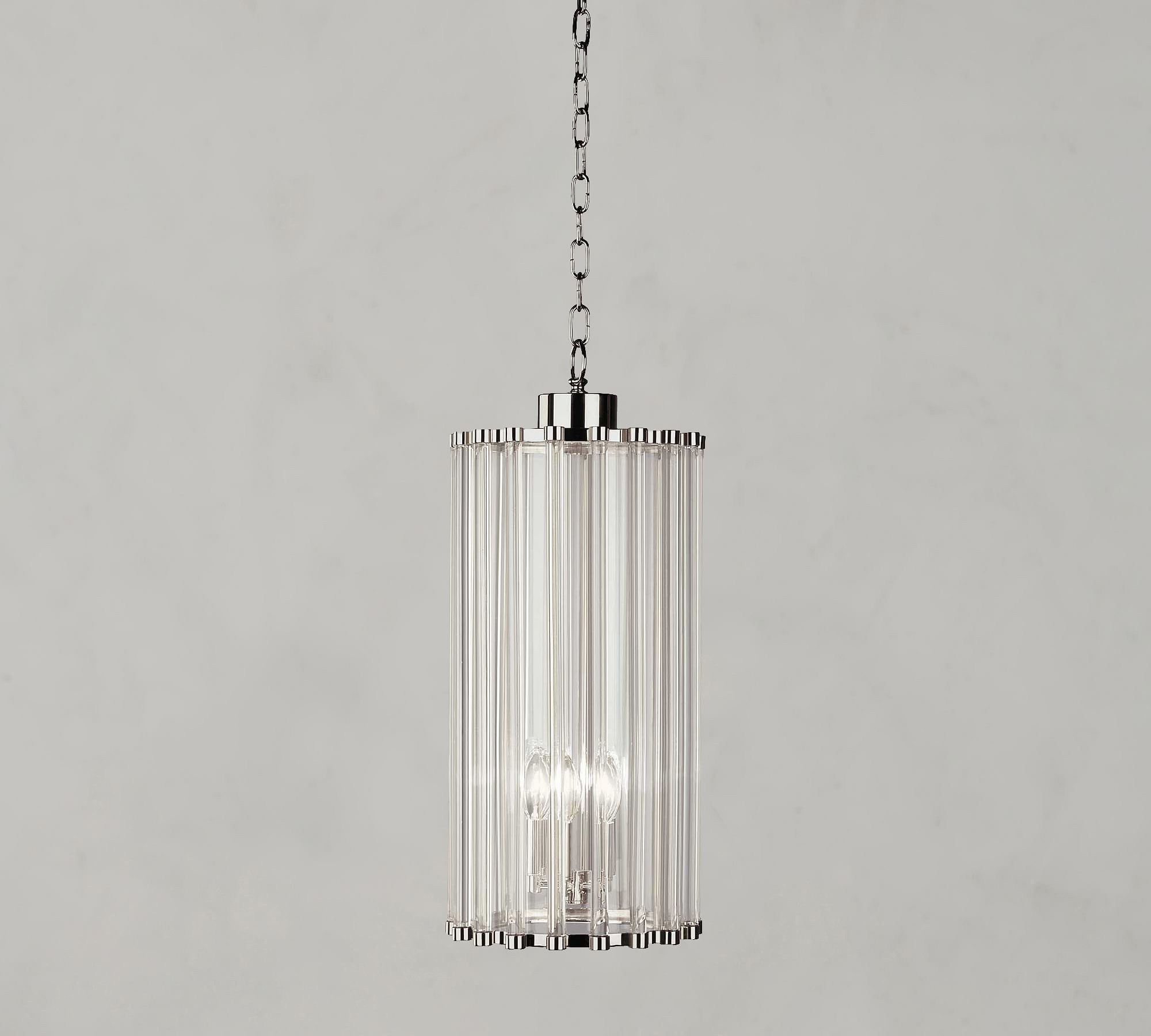 Perla Dia Glass Pendant (8"-10")