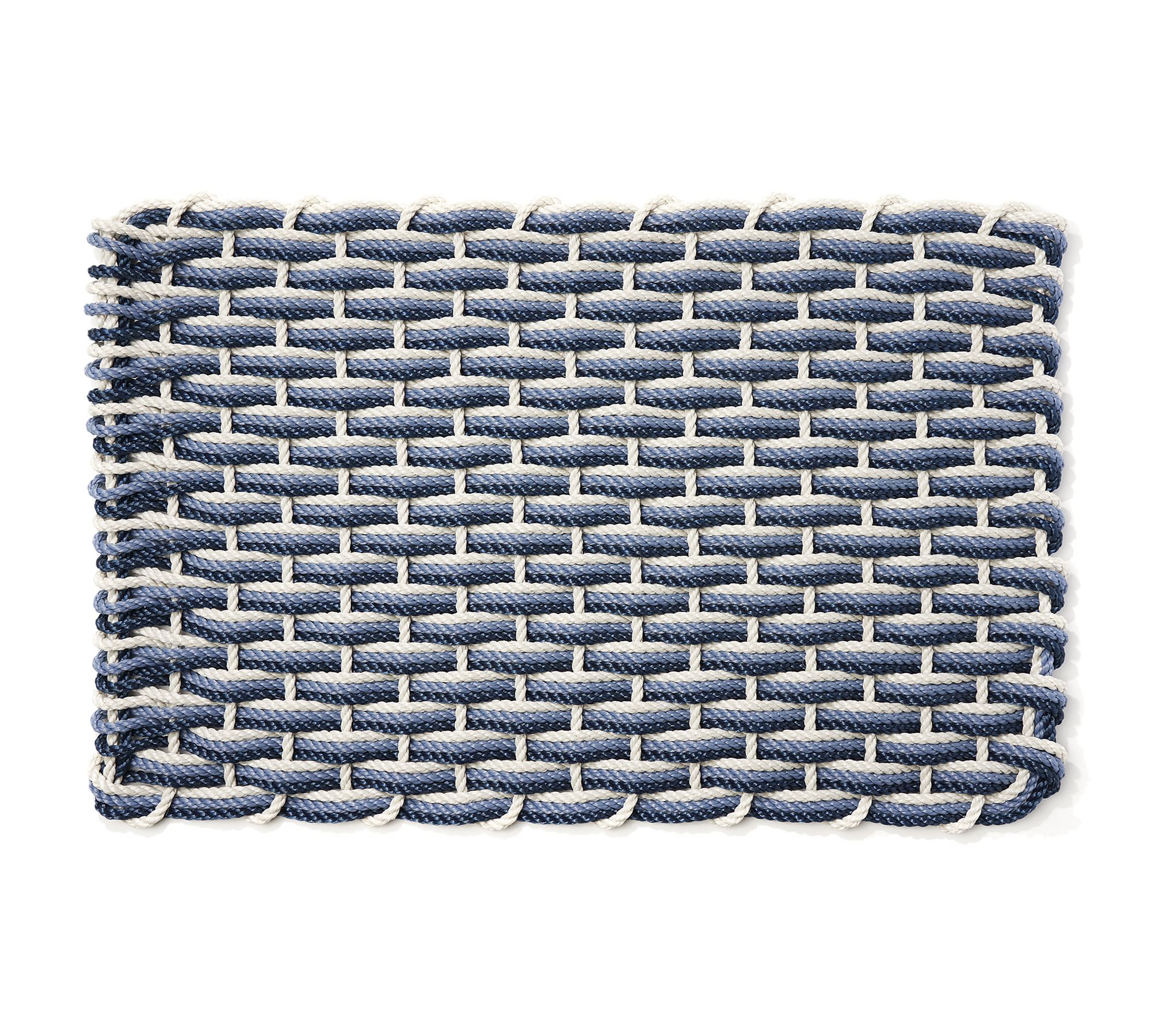 The Rope Co. Coastal Tri-Tone Handwoven Doormat