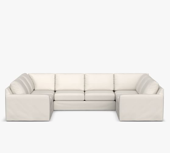 U shaped sectional pottery barn discount