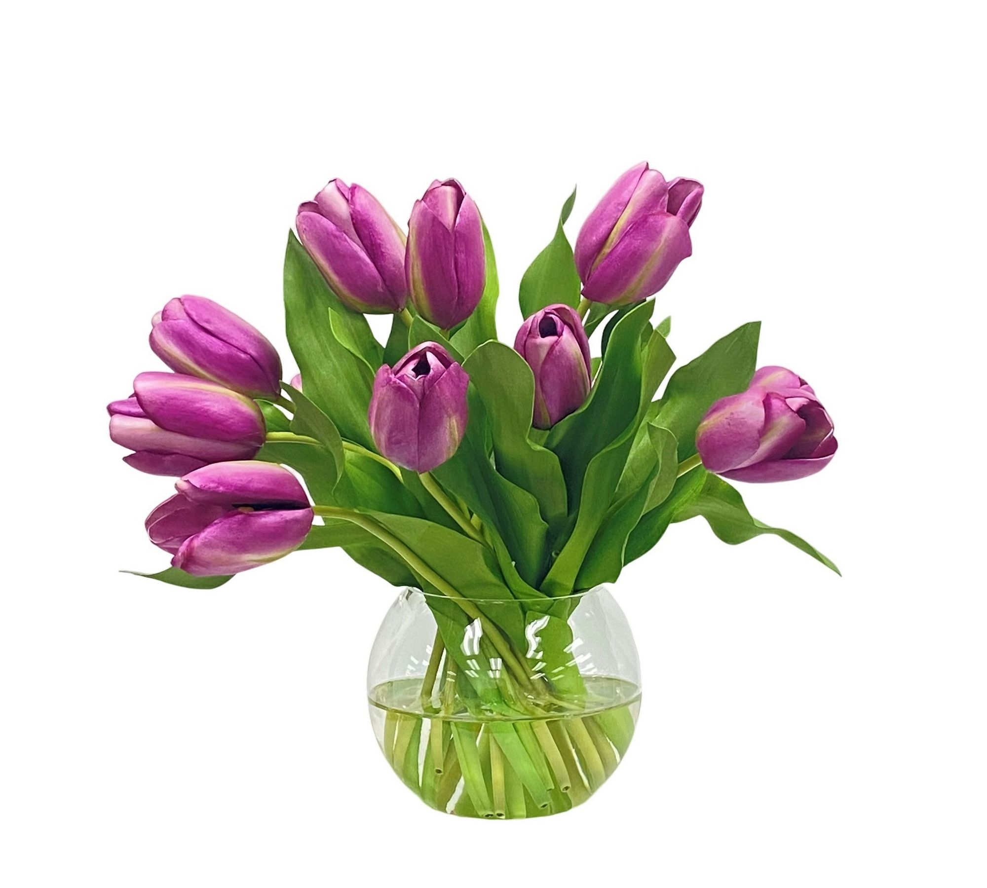 Faux White Tulip Composed Arrangement