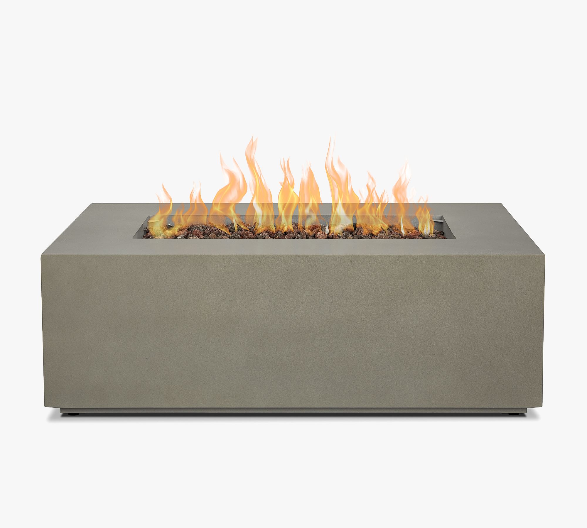 Burrows 42" Rectangular Propane Fire Pit Table with Cover