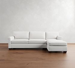 York Roll Arm Chaise Sectional (86&quot;&ndash;116&quot;)