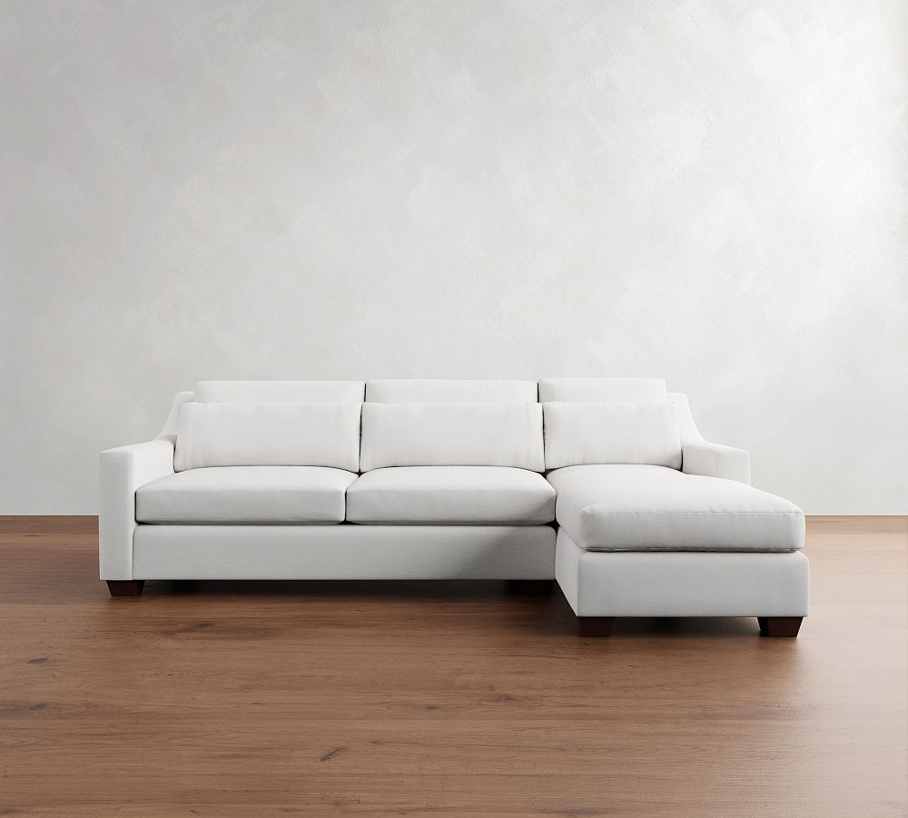 York Slope Arm Deep Seat Chaise Sectional (84&quot;&ndash;115&quot;)