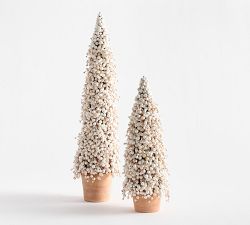 Faux Potted Berry Cluster Cone Trees