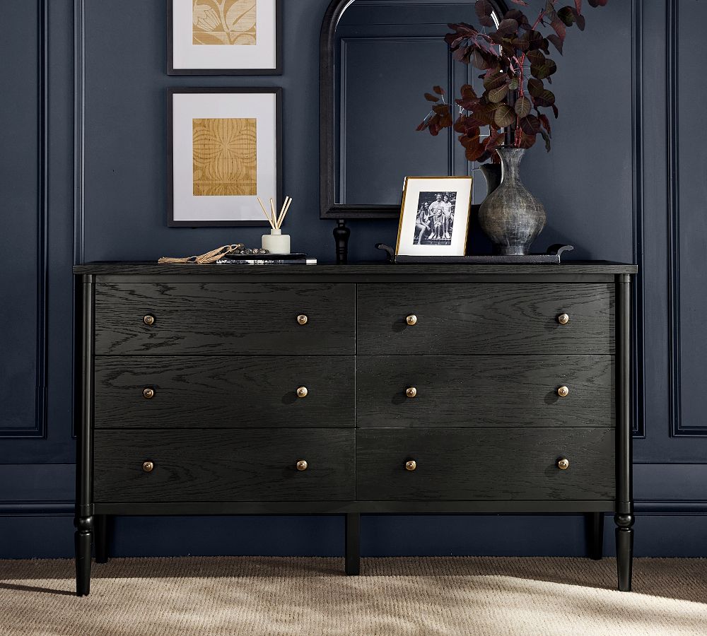 Pottery Barn Black Dresser