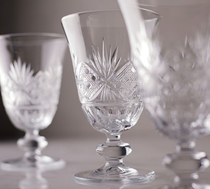 Antique Cut Glass Goblets Pottery Barn