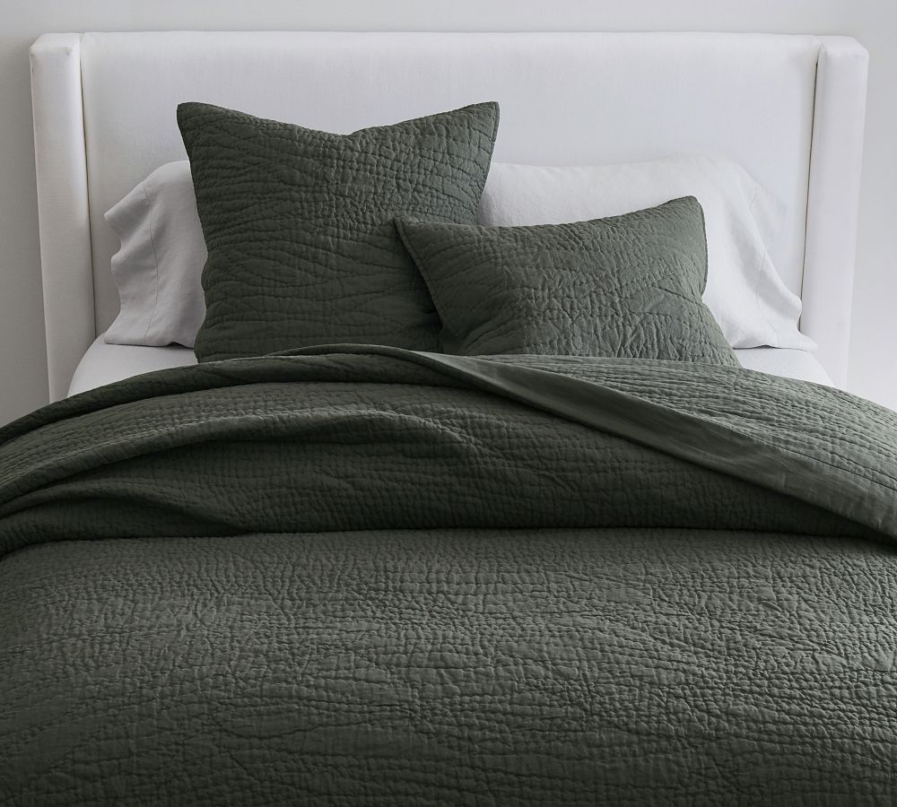 Belgian Flax Linen Handcrafted Quilt