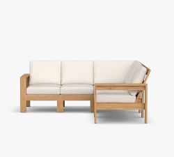 Malibu Teak 5-Piece Outdoor Sectional (85&quot;)