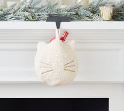 Cozy Teddy Faux Fur Cat Pet Stocking