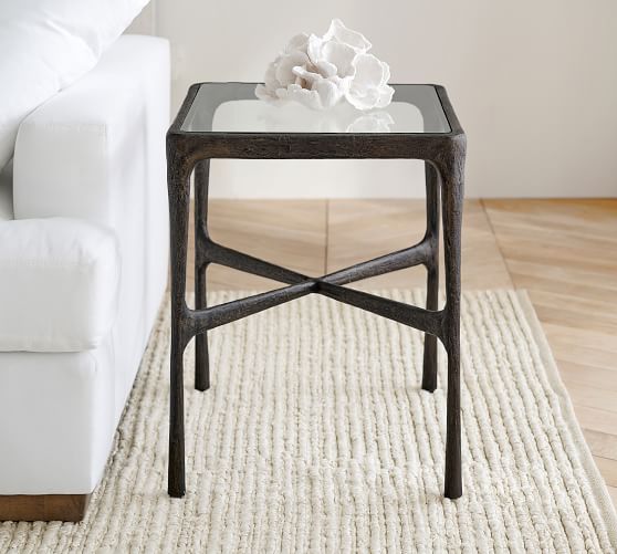 Pottery barn living room end tables discount