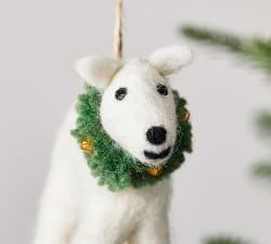 Felt Dog Ornaments - Set of 2