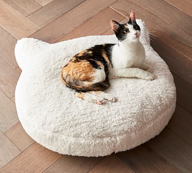 Fashion white cat bed