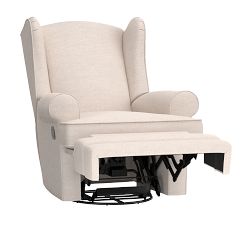 PB Wingback Manual &amp; Power Swivel Glider Recliner