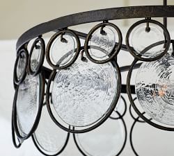 Easton Outdoor Recycled Glass Round Chandelier (40&quot;)