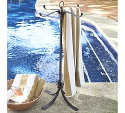 Bronze Pool Towel Stand Pottery Barn