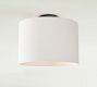 Linen Drum Shade Flush Mount (10&quot;-14&quot;)