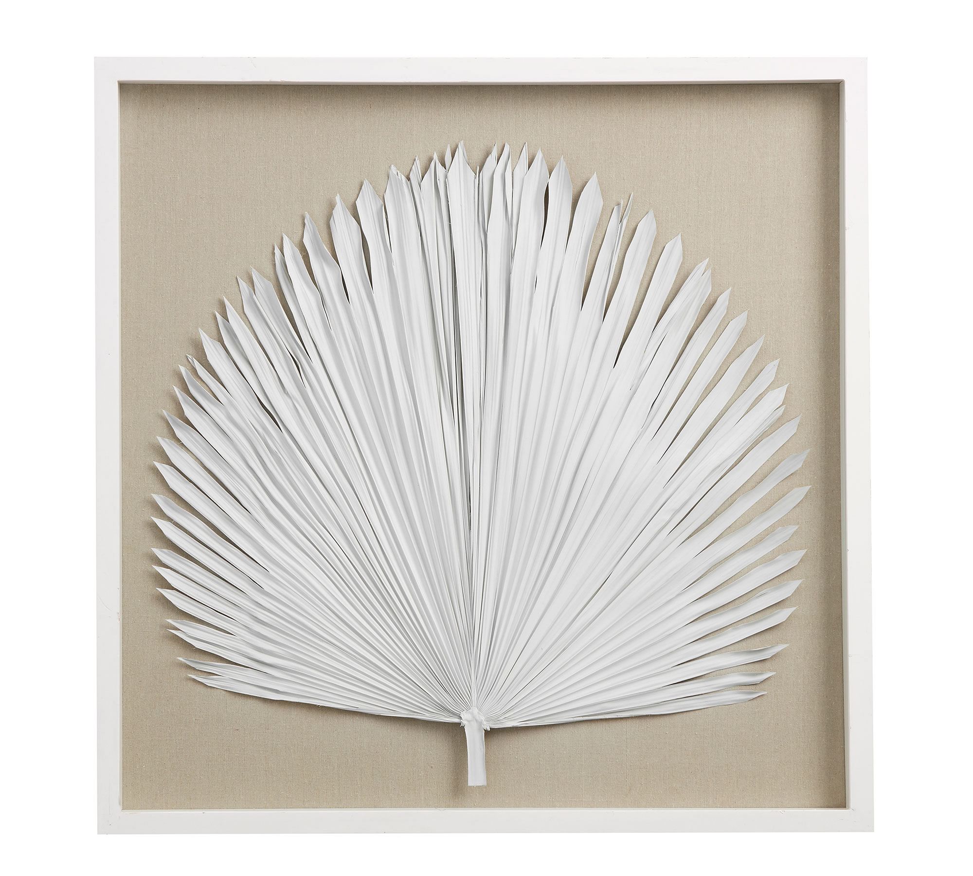 Palm Leaf Shadow Box Wall Art