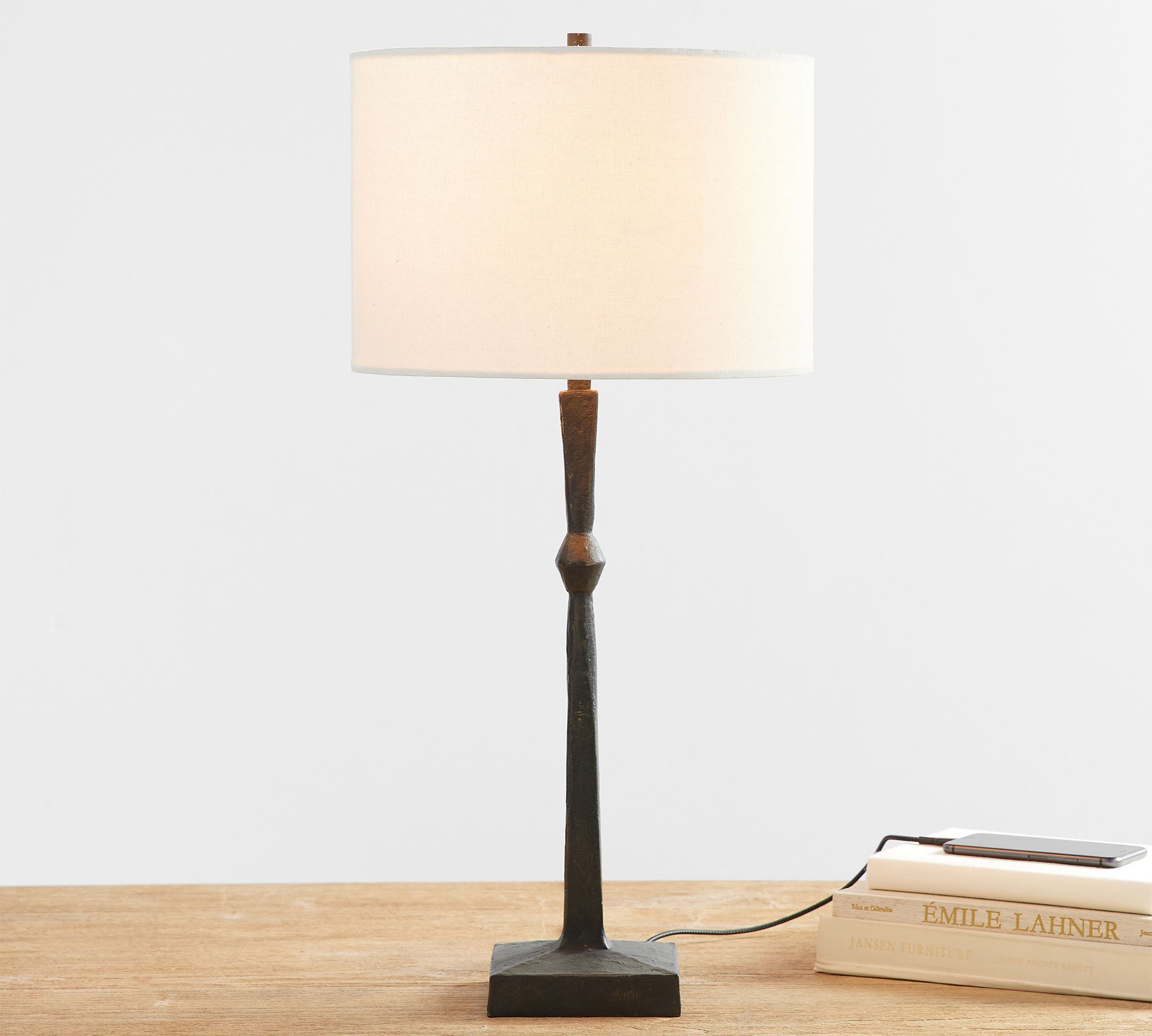 Porter Metal USB Table Lamp (16"-21")