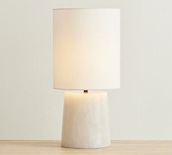 Tapered Alabaster Table Lamp (20&quot;)