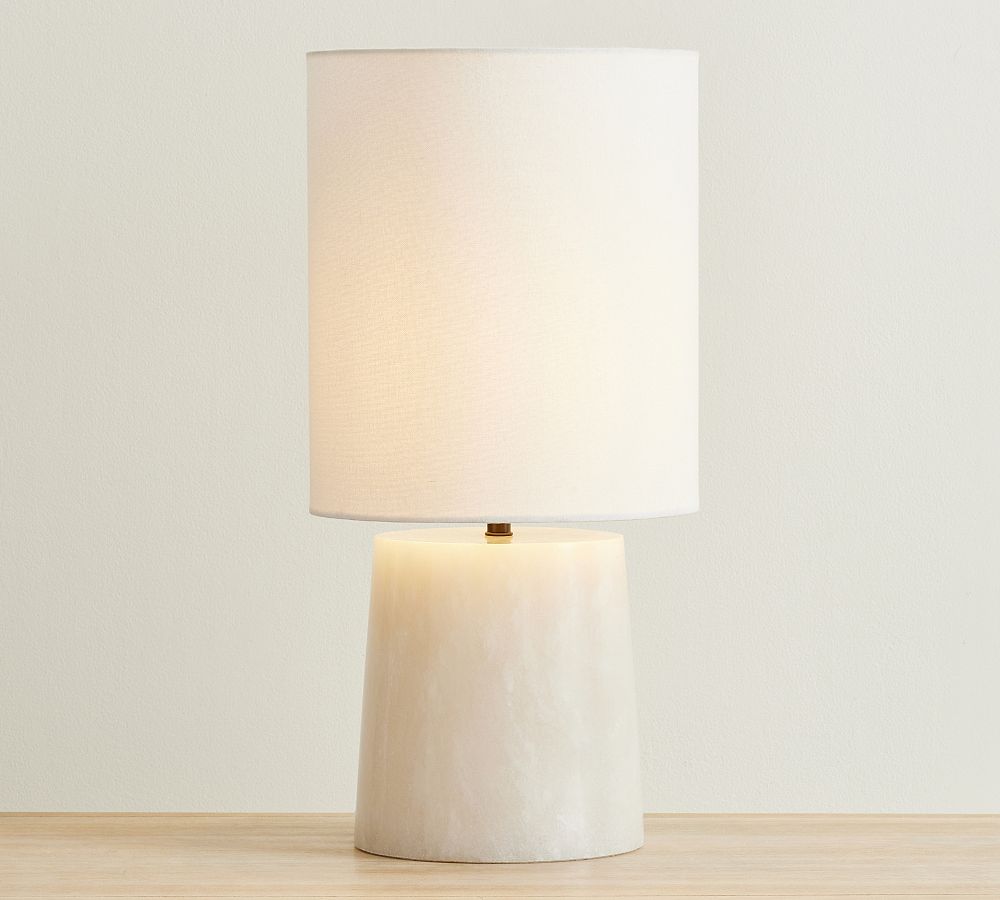 Tapered Alabaster Table Lamp (20&quot;)