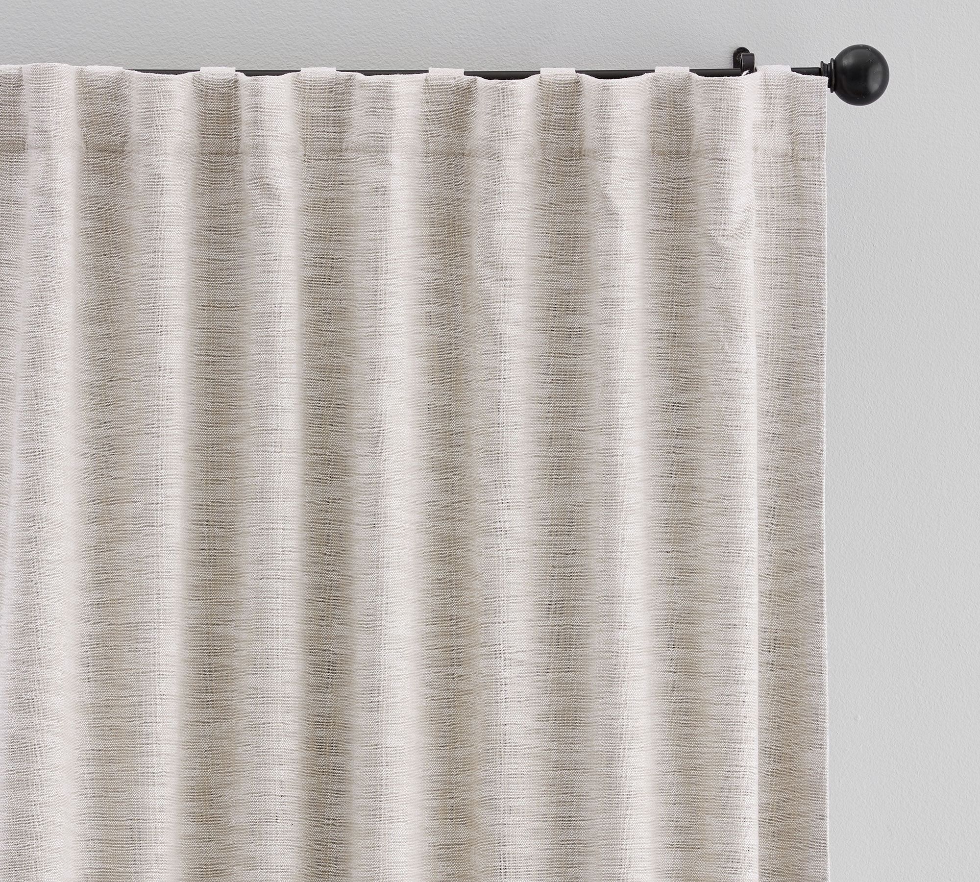 Open Box: Custom Seaton Textured Cotton Blackout Curtain