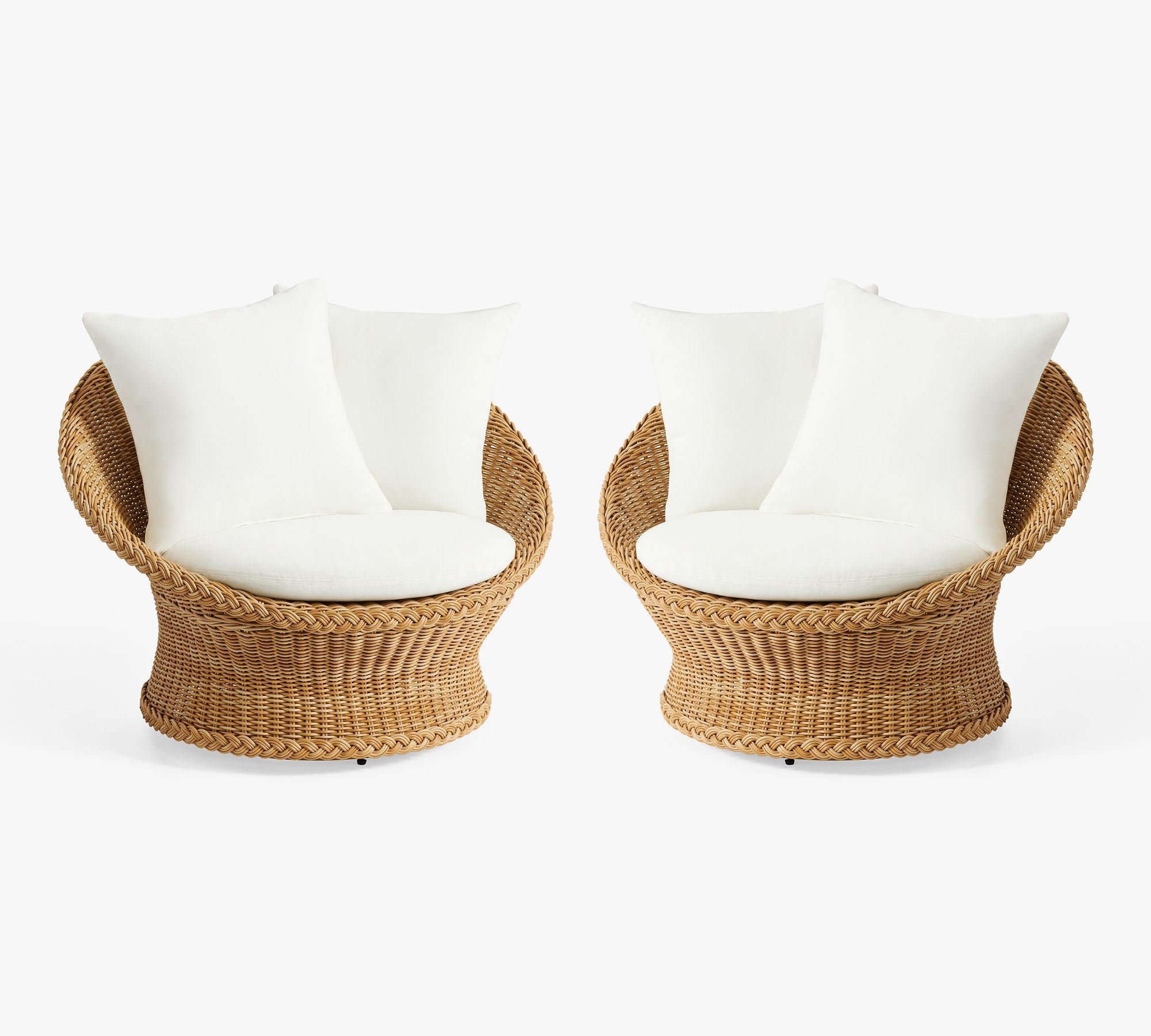 Westport Swivel Outdoor Papasan Chair