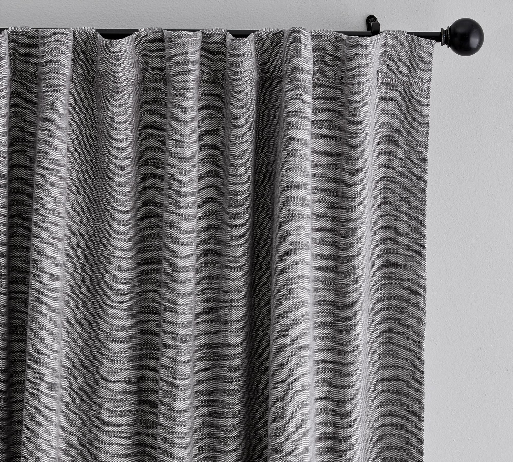 Open Box: Seaton Textured Cotton Blackout Curtain