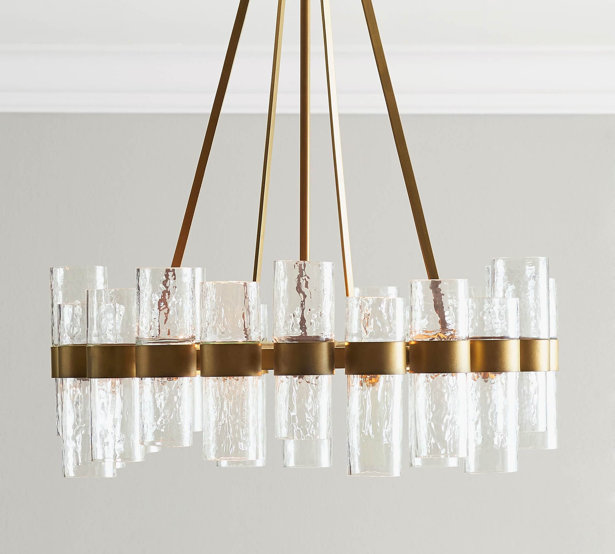 Penni Recycled Glass Chandelier (24")