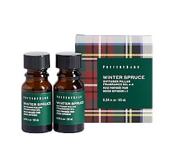 Diffuser Pillar Candle Fragrance Oil - Winter Spruce, 0.34oz, Set of 2