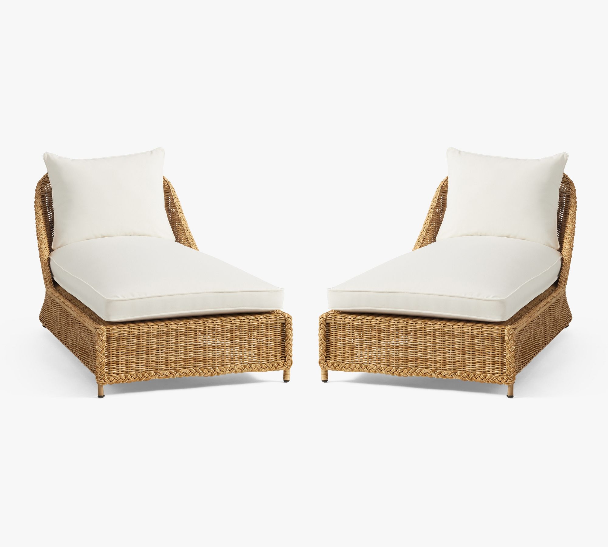 Westport Wicker Single Outdoor Chaise