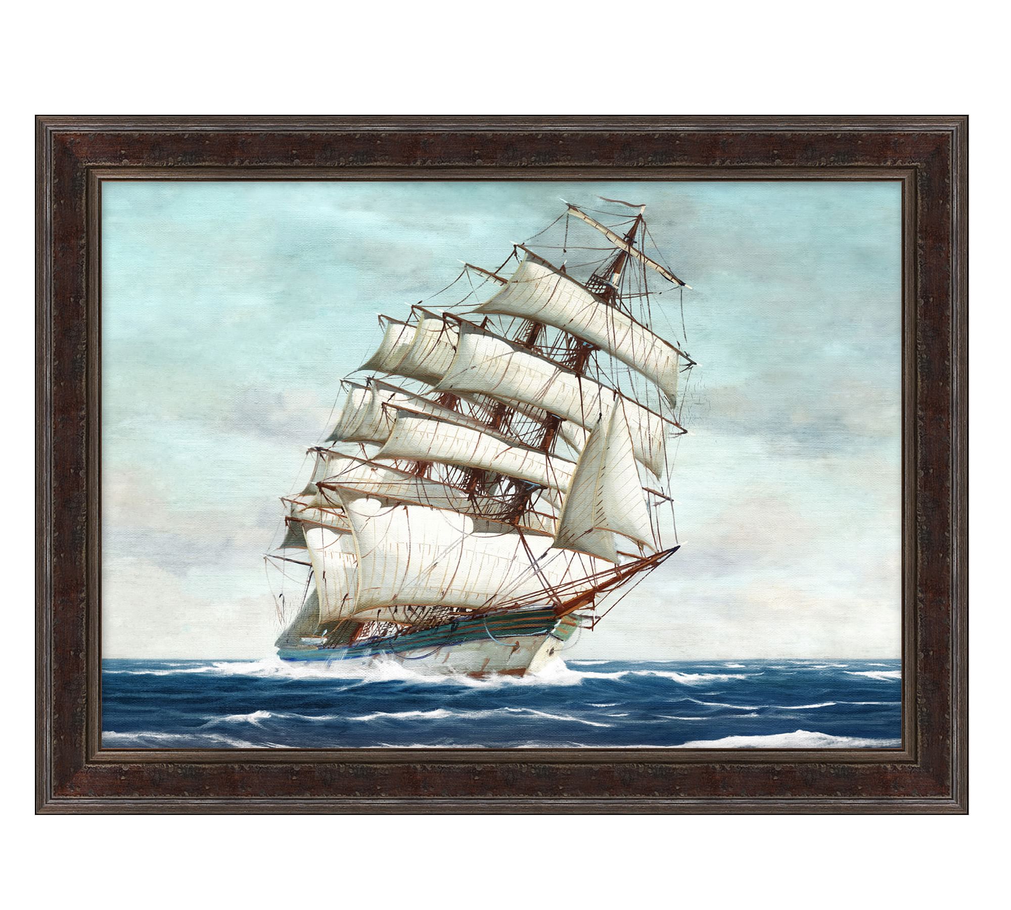 Antique Schooner Framed Print