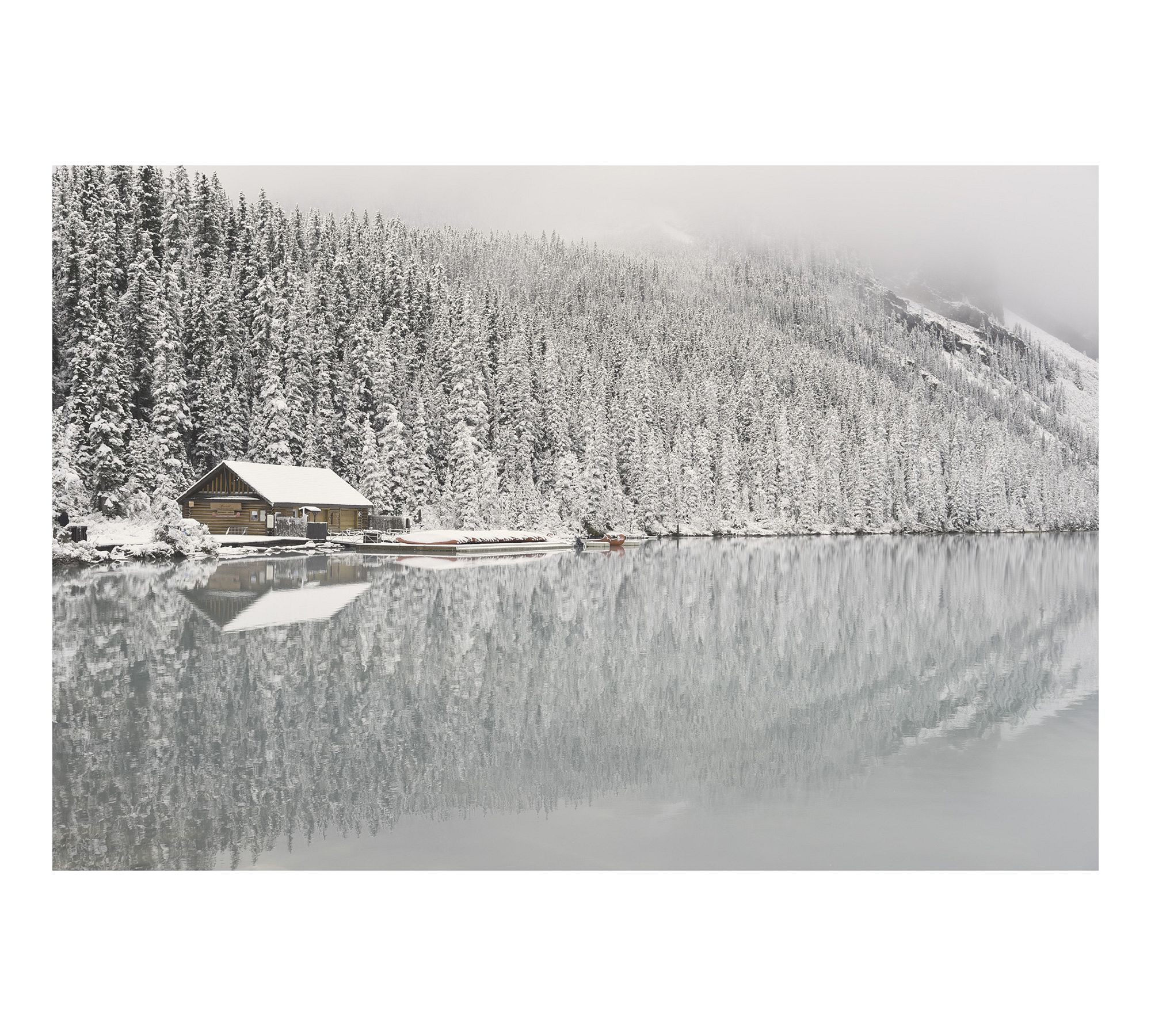 Frosted Lake Reflection Acrylic Print