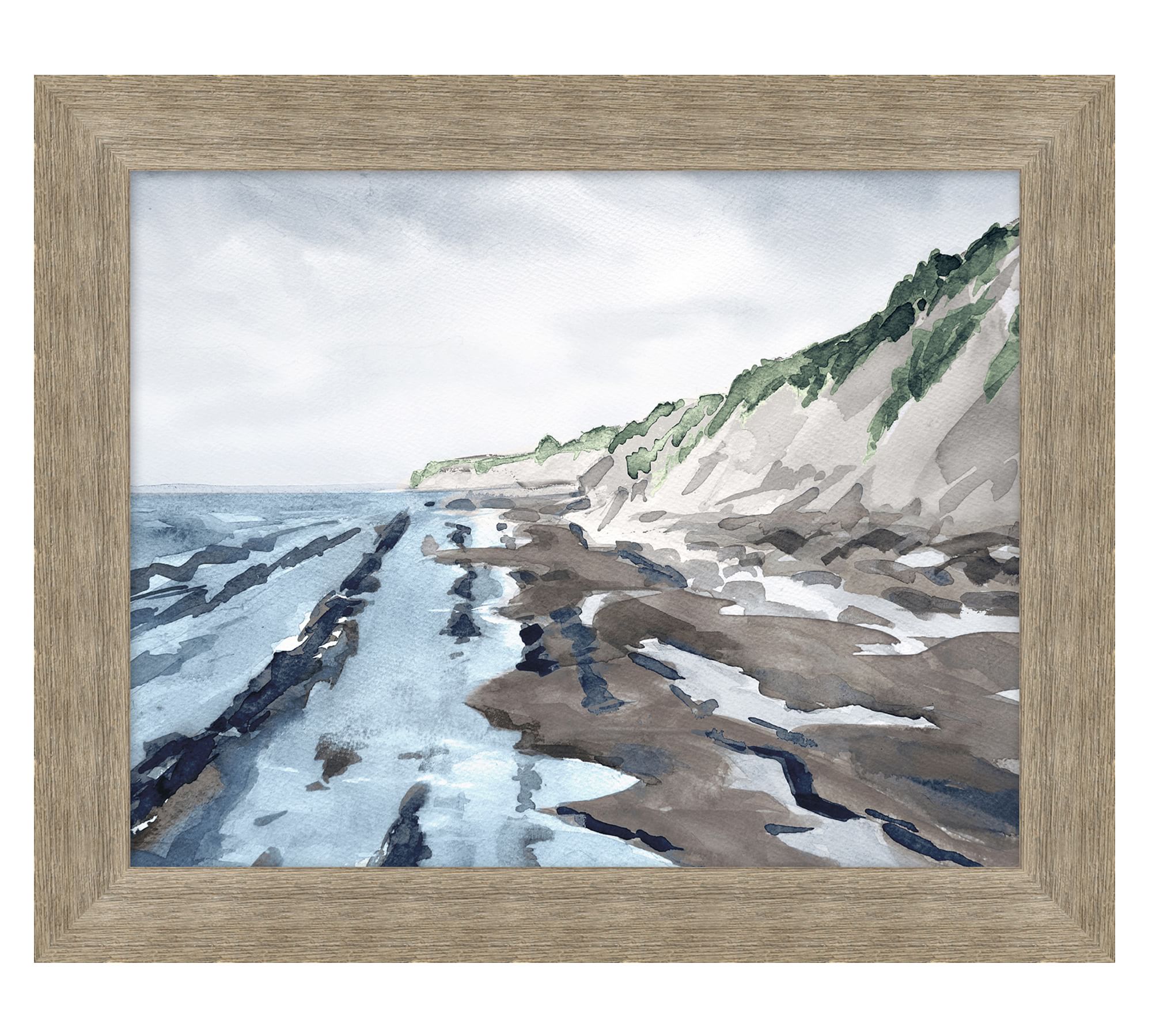 Tides At Arroyo Hondo Framed Print