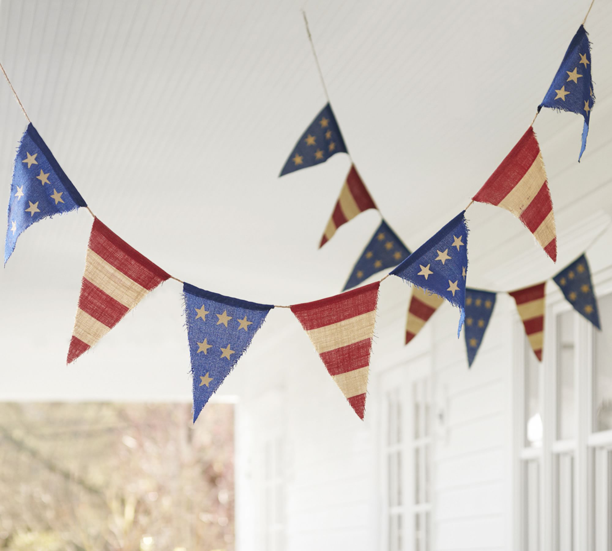 Liberty Burlap Party Banner