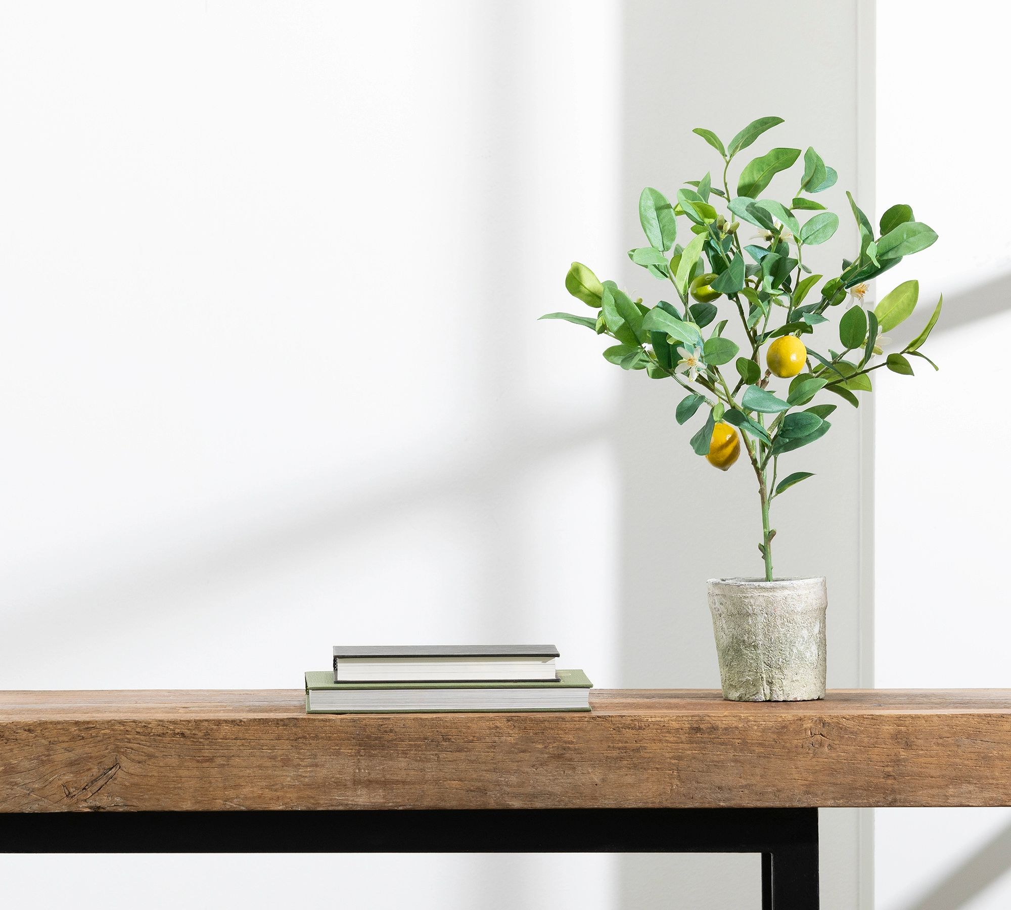 Faux Potted Lemon Topiary