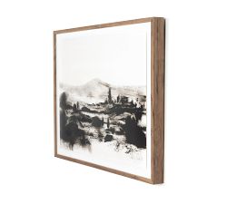 Mono Land Framed Print By Dan Hobday