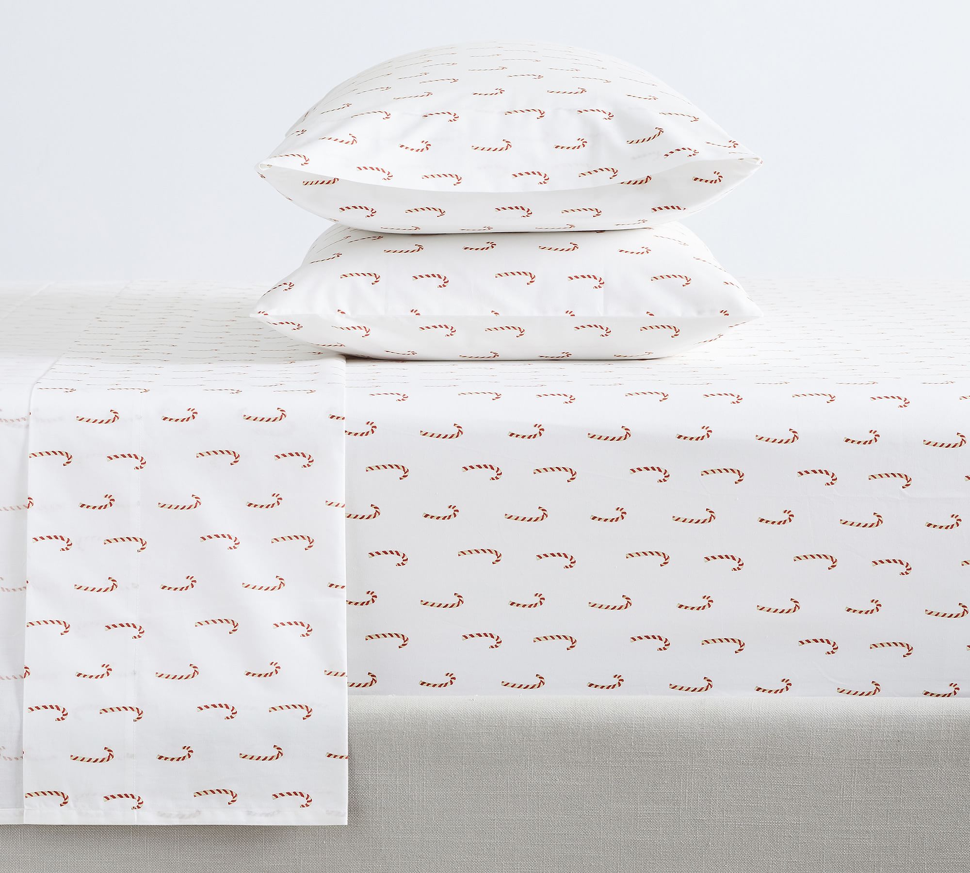 Candy Cane Cotton Sheet Set