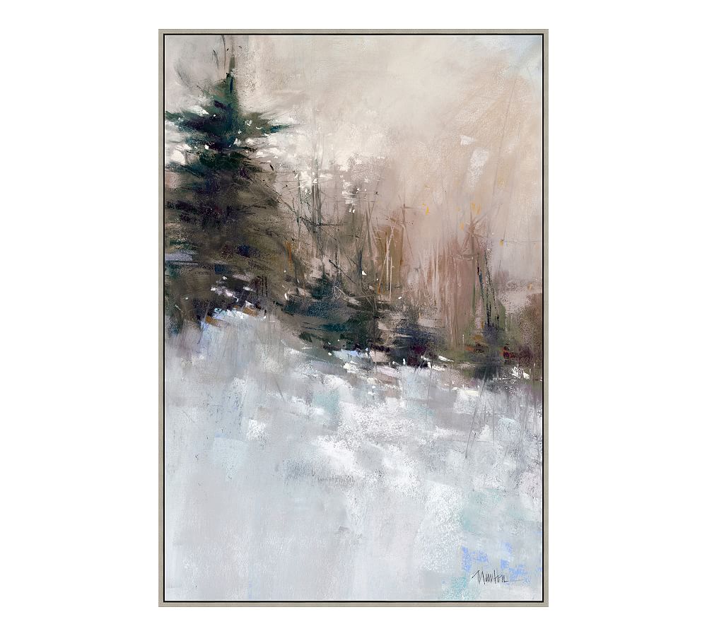 Winter's Dawn Wrapped Canvas Print