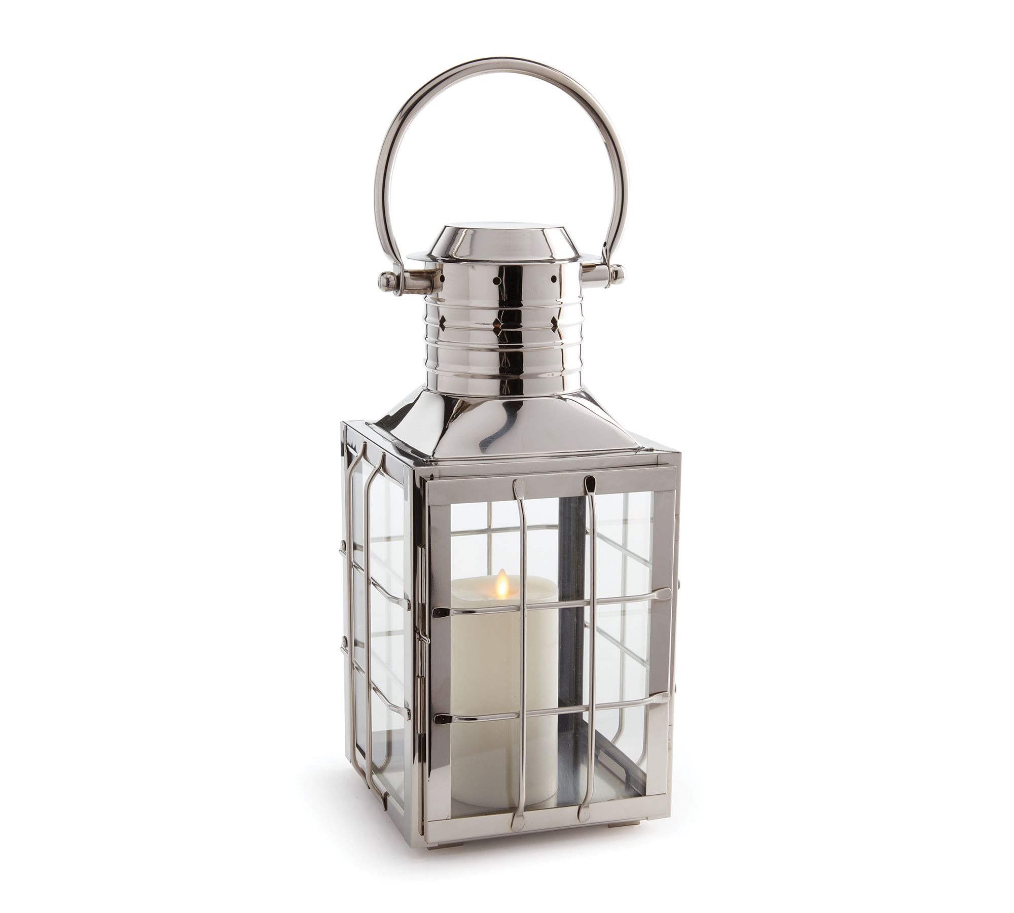 Maritime Stainless Steel Outdoor Lantern Candleholders