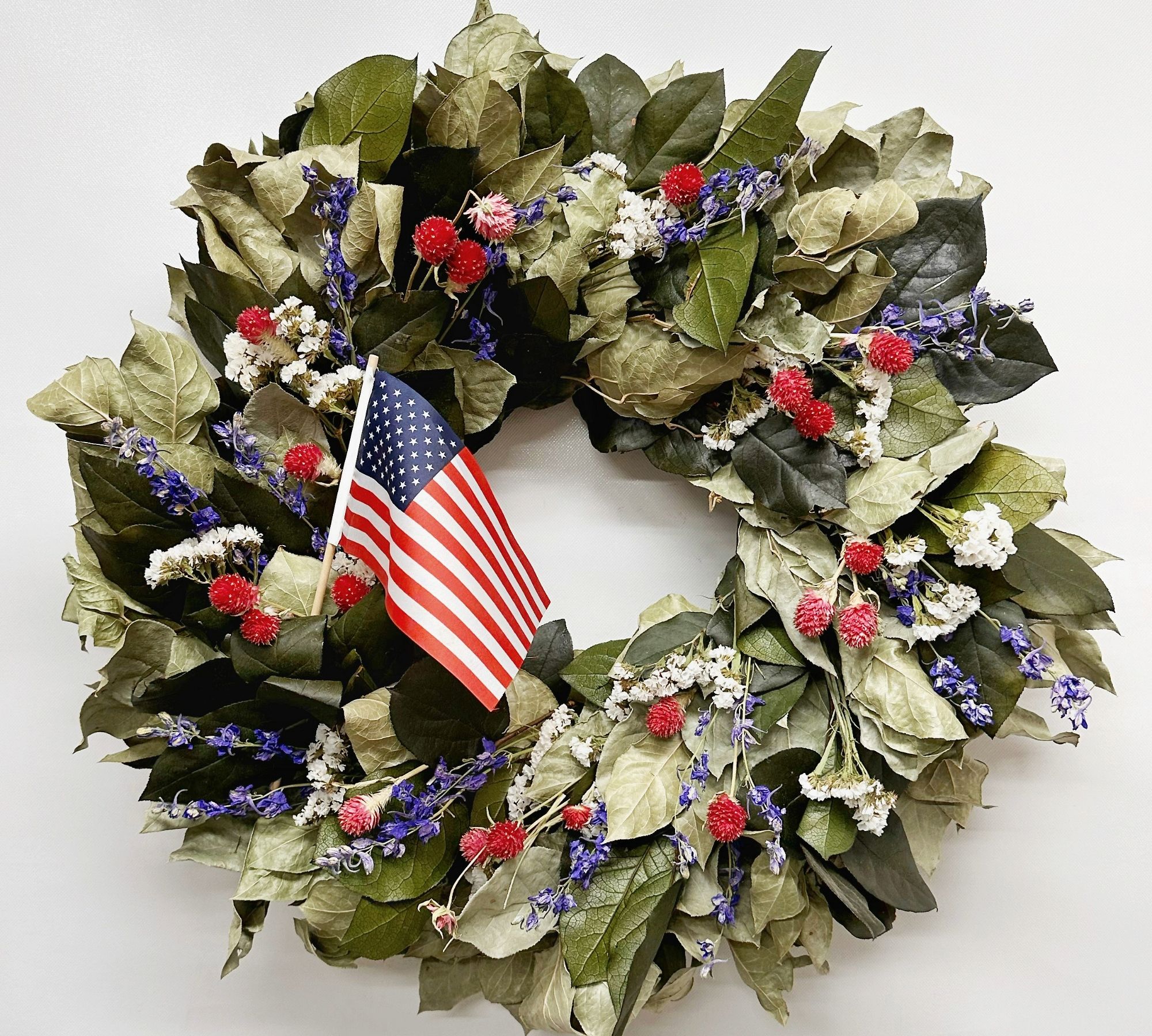 Patriotic Wreath With Flag