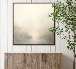 Warm Landscape Framed Canvas