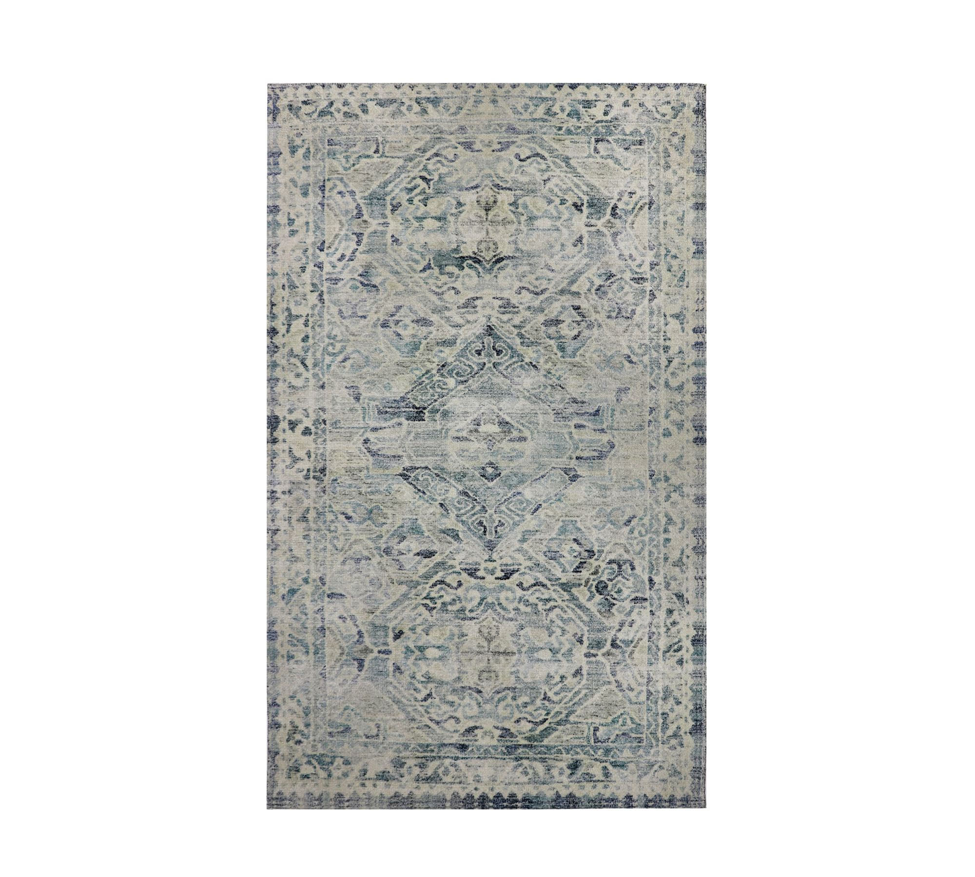 Jade Printed Handwoven Rug