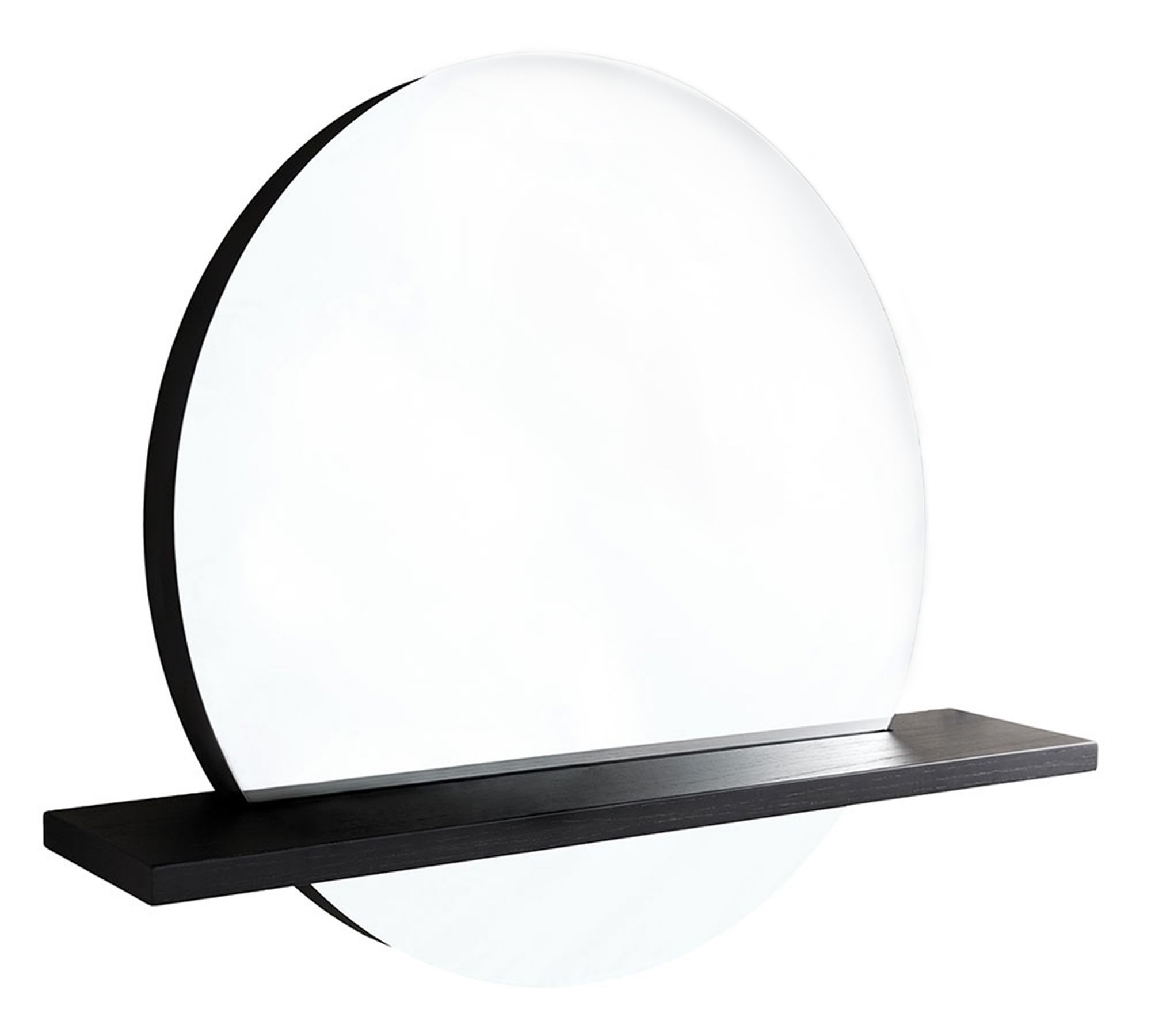 Rilen Round Mirror & Shelf