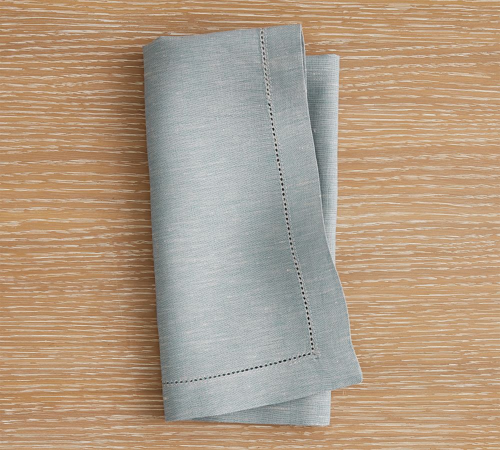 Belgian Linen Napkins - Set of 12 in Chambray Flax