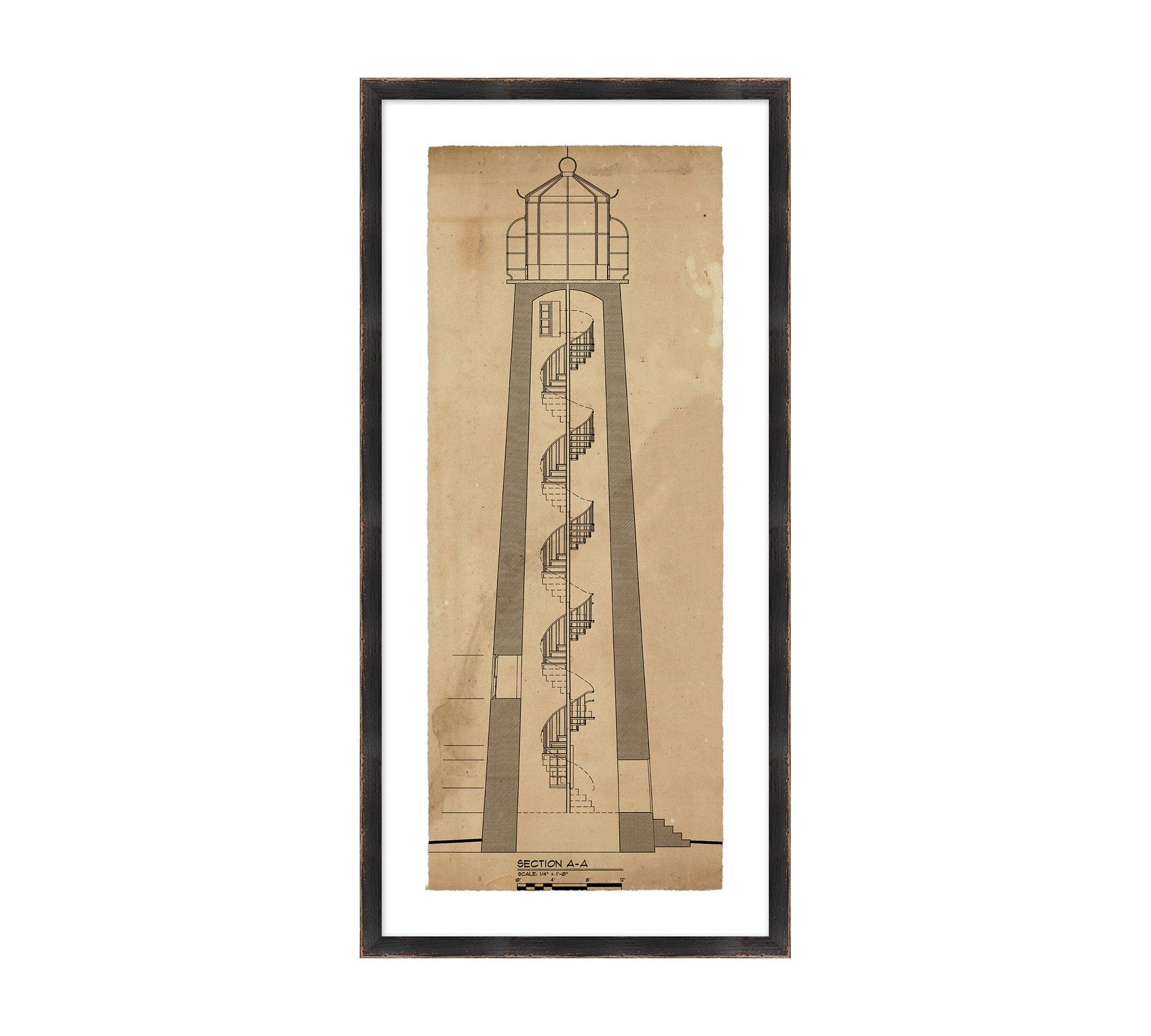 Anatomy Of A Lighthouse Framed Print