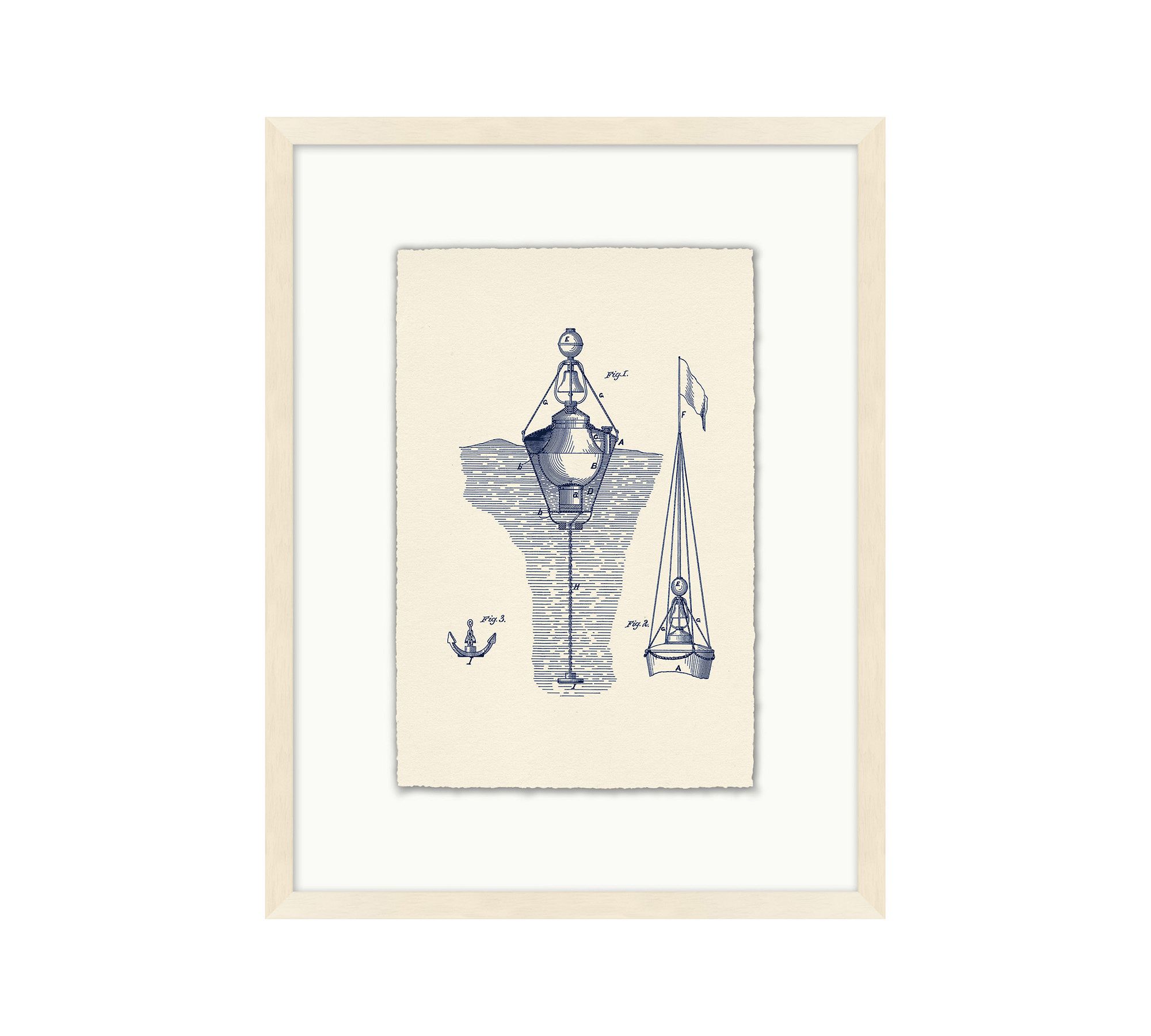 Nautical Diagram Framed Print