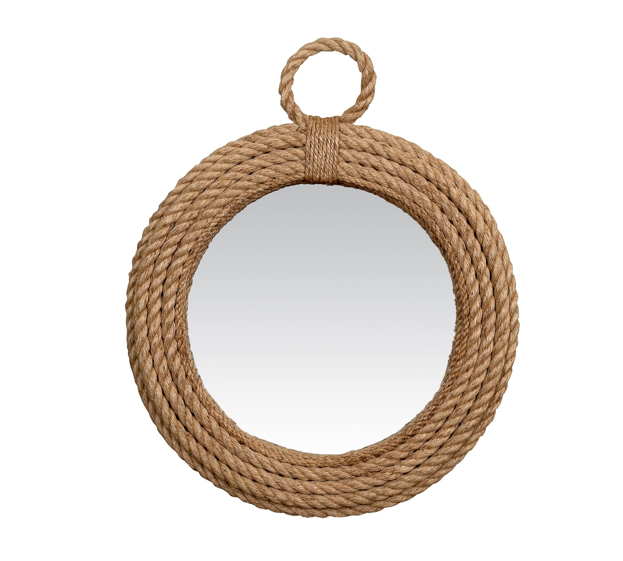 Boulder Round Rope Frame Wall Mirror