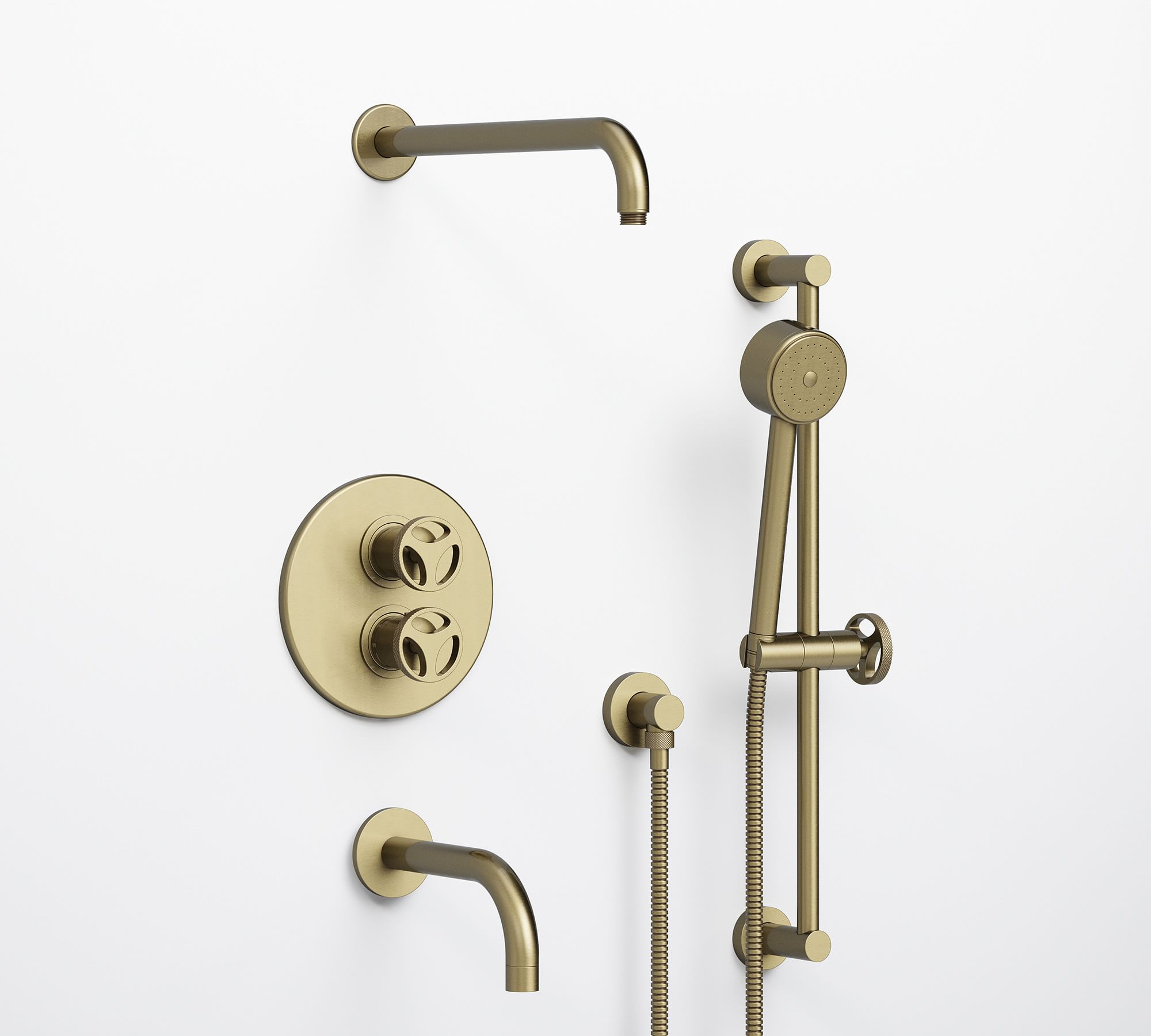 Tilden Thermostatic Bathtub & Shower Set with Handshower