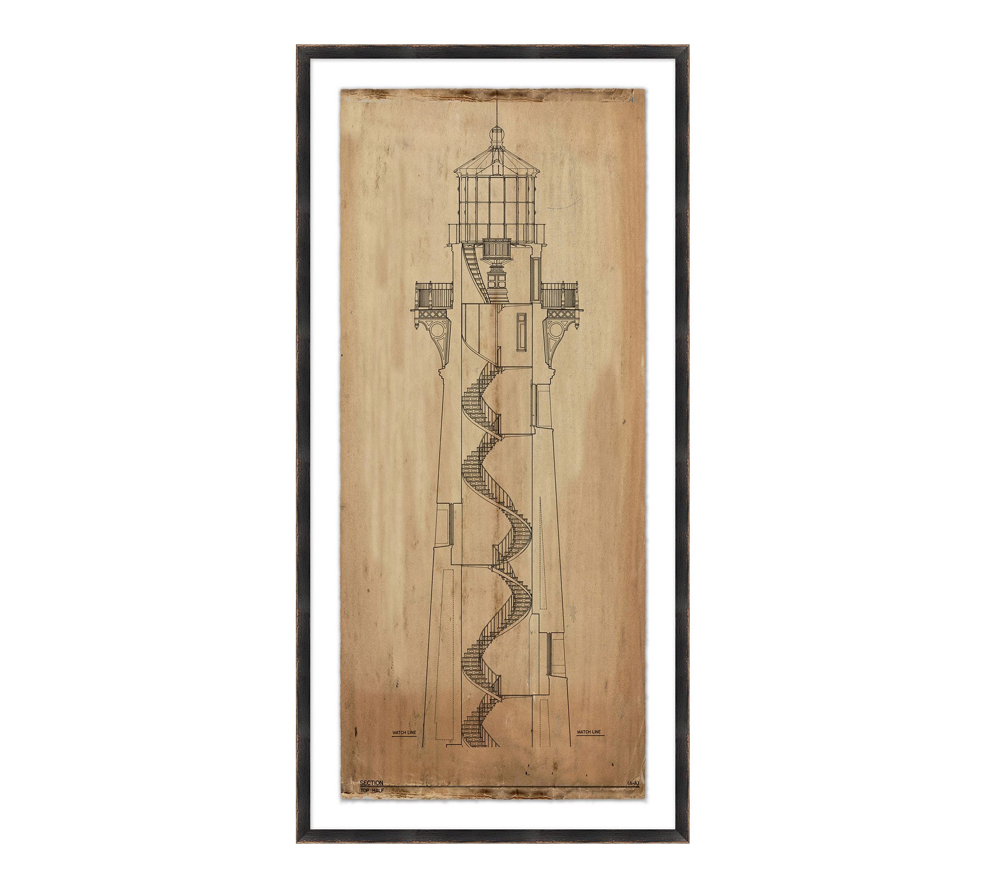 Anatomy Of A Lighthouse Framed Print